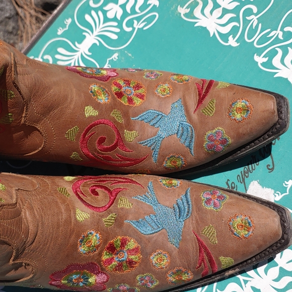 Lane Groovy Girl Gorgeous Cowgirl Boots Size 9.5 - Picture 2 of 13